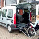Fahrzeugumbau: im Heckbereich das Fahrzeug ausgeschnitten